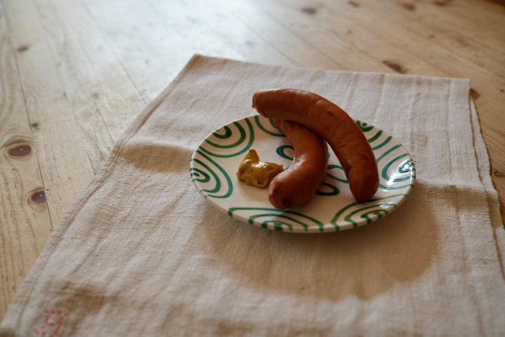 Käsekrainer aus Schafsfleisch, Milchschafhof Gstatter